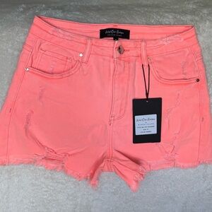 Brand new Coral Distressed Women Shorts